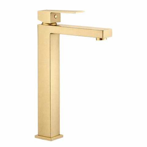 Змішувач для раковини VBI LORENO BRUSHED GOLD високий SUP-01-VBI-050201BG фото