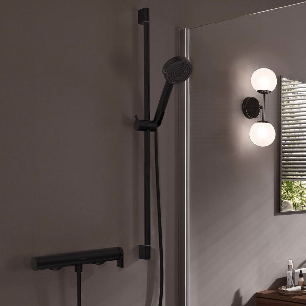Змішувач для душу HANSGROHE VIVENIS, чорний/матовий, настінний ANTEY-84917 фото