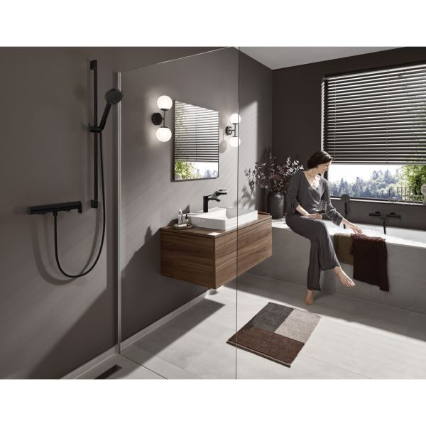 Змішувач для душу HANSGROHE VIVENIS, чорний/матовий, настінний ANTEY-84917 фото