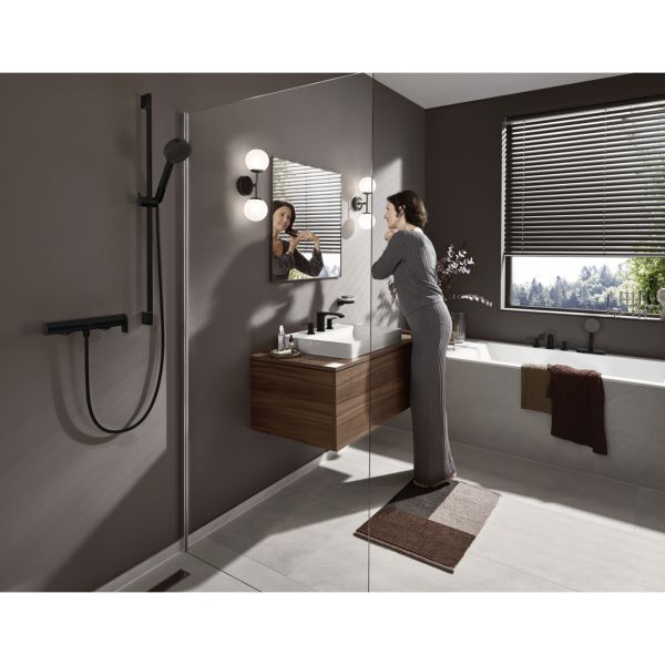 Змішувач для душу HANSGROHE VIVENIS, чорний/матовий, настінний ANTEY-84917 фото
