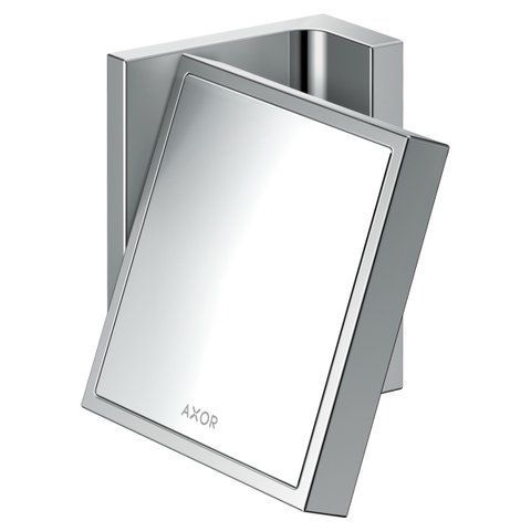 Косметичне дзеркало AXOR UNIVERSAL RECTANGULAR зі збільшенням 1.7x, хром, настінний, 12x11 см ANTEY-98928 фото
