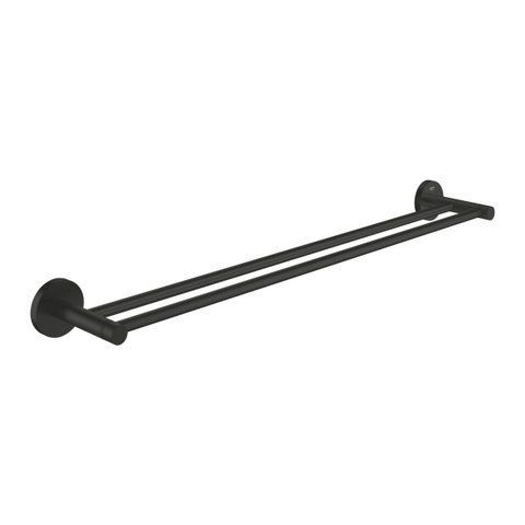 Тримач рушників GROHE ESSENTIALS, чорний/матовий, настінний, 65.4 см ANTEY-96009 фото